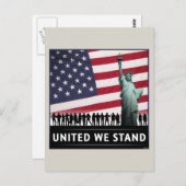 我々統一されたは立つ ポストカード (正面/裏面)