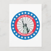 我々統一されたは立つ ポストカード (正面)