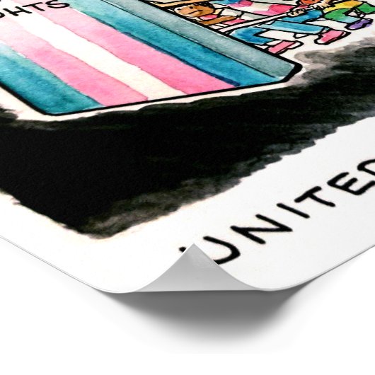 我々統一されたは立つ – 分割された我々秋 ポスター (角)