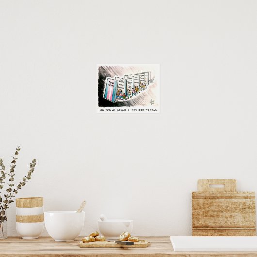 我々統一されたは立つ – 分割された我々秋 ポスター (キッチン)