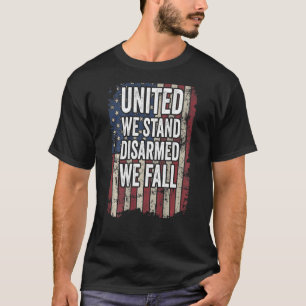 我々統一されたは銃に関する秋の権利を放棄する Tシャツ