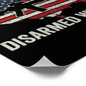 我々統一されたは非武装We秋- Pro Guns USA Fl ポスター (角)