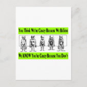 我々考えは ポストカード (正面)