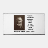 我々自身の運命を紡いで良い又は悪ジェームス引用文 デスクマット (正面)