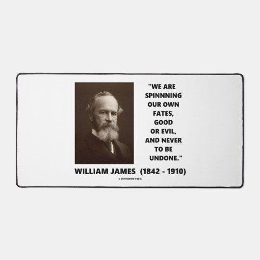 我々自身の運命を紡いで良い又は悪ジェームス引用文 デスクマット (正面)