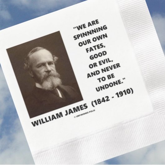 我々自身の運命を紡いで良い又は悪ジェームス引用文 縁ありカクテルナプキン
