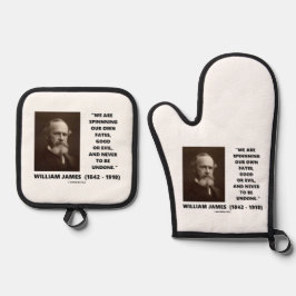 我々自身の運命を紡いで良い又は悪ジェームス引用文 鍋つかみ&鍋敷きセット