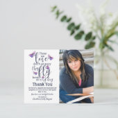 我々蝶を愛する彼らありがとう葬儀悔やみや弔慰 サンキューカード (スタンド正面)