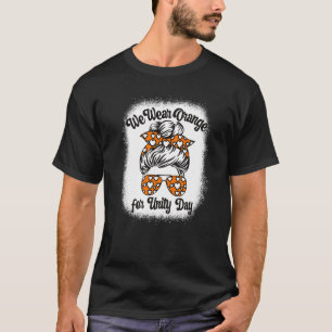 我々衣服オレンジ統一デーアンチいじめMessy B Tシャツ