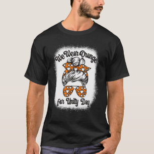 我々衣服オレンジ統一デーアンチいじめMessy B Tシャツ