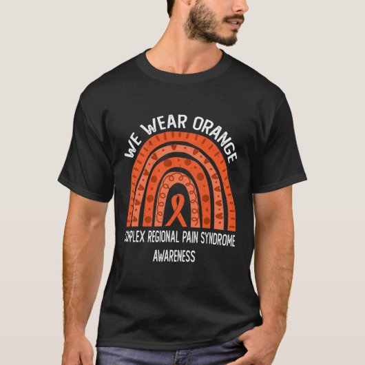 我々衣服オレンジ複合地域痛み症候群 Tシャツ (正面)