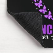 我々衣服パープル膵臓がん認識度 マウスパッド (コーナー)