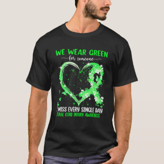 我々衣服ピンク脊髄損傷認識度聞く Tシャツ