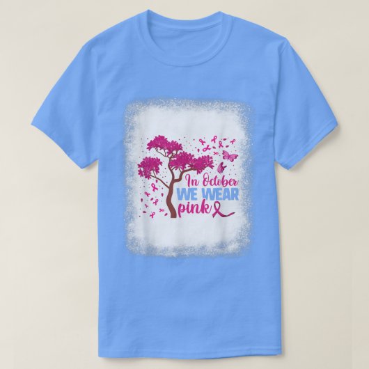 我々衣服ピンク10月,乳がん秋のFal Tシャツ (デザイン正面)