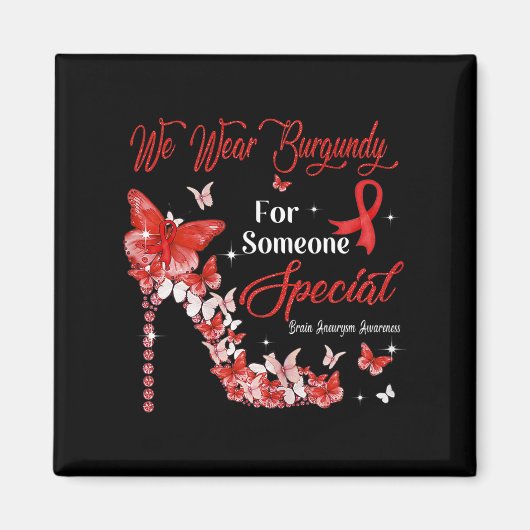 我々衣服ブルゴーニュ蝶の脳動脈瘤アワーン マグネット (正面)