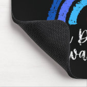 我々衣服ブルーのための1型糖尿病認識度月 マウスパッド (コーナー)