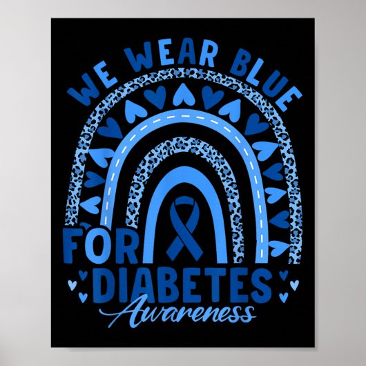 我々衣服ブルー糖尿病認識度統一支援 ポスター (正面)