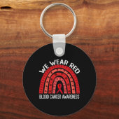 我々衣服赤for血液がん認識度2 キーホルダー (正面)