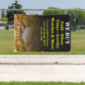 我々買金ゴールド銀コインジュエリー側壁 横断幕 (インサイチュ)