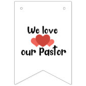 我々赤と白は牧師を愛している バンティングフラッグ (第1の旗)