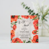 我々赤得いケシ結婚したの木の披露宴のみ 招待状 (スタンド正面)