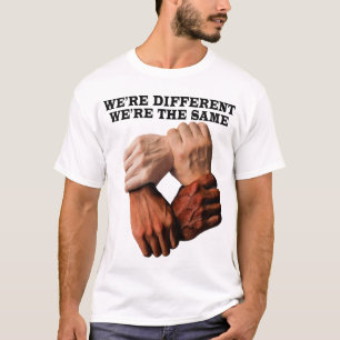 我々違うは同じだ Tシャツ