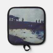 我々食べは全ての魚だ今は何だ？ハーバー島 鍋敷き (正面)