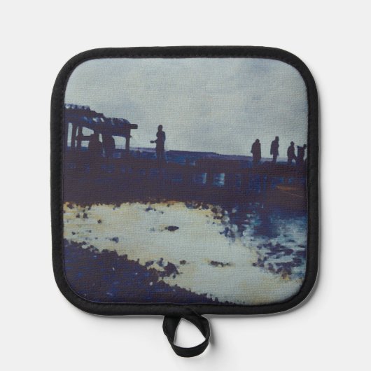 我々食べは全ての魚だ今は何だ？ハーバー島 鍋敷き (正面)