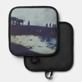 我々食べは全ての魚だ今は何だ？ハーバー島 鍋敷き (正面/裏面)