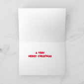 "我々"は"あなた"非常に陽気なクリスマスの休日の車を望む シーズンカード (内部)