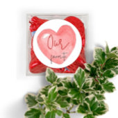 我々、彼、彼女のお気に入りのブライダルシャワー結婚式の引き出物 ラウンドシール