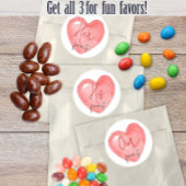 我々、彼、彼女のお気に入りのブライダルシャワー結婚式の引き出物 ラウンドシール