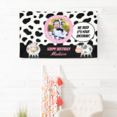 我々Herdそれはあなたの誕生日牛の誕生日歓迎 横断幕 (インサイチュ)