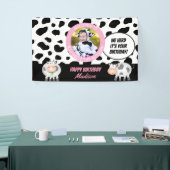 我々Herdそれはあなたの誕生日牛の誕生日歓迎 横断幕 (トレードショー)