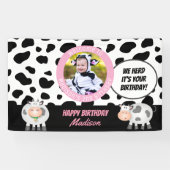 我々Herdそれはあなたの誕生日牛の誕生日歓迎 横断幕 (横)