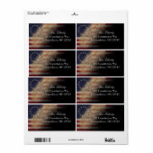 我々People Betsy Ross Americanの国旗のアドレス ラベル (フルシート)