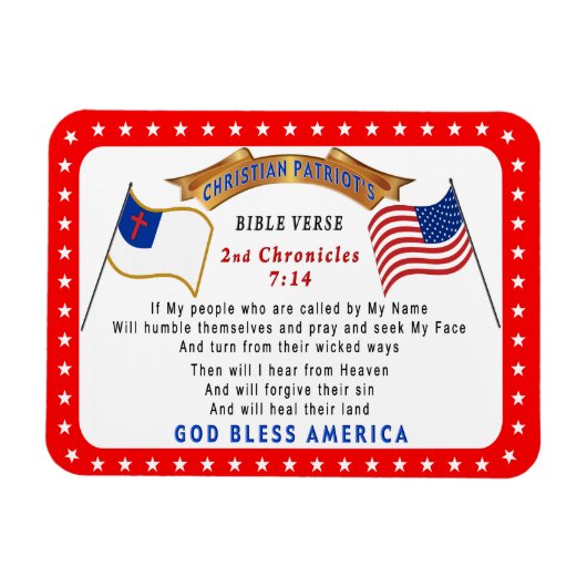 我がもし民は自ら聖句を慎むべし マグネット (横)