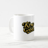 我がゲームの王 金冠 引用 ギフト コーヒーマグカップ (正面左)