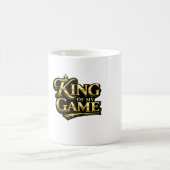 我がゲームの王 金冠 引用 ギフト コーヒーマグカップ (中央)