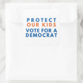 我が保護国の子供たちが民主党員に投票 スクエアシール (バッグ)