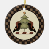 我が初期の家から君の家までのカラスと木 セラミックオーナメント (正面)