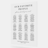 我が国お気に入りの人のアクリル結婚系座席表 アクリルサイン (傾斜)