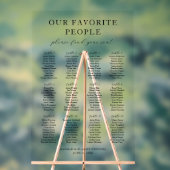 我が国お気に入りの人のアクリル結婚系座席表 アクリルサイン (ニュートラル)