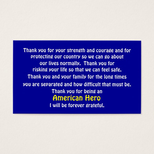 我が国に奉仕してくれてありがとう (正面)