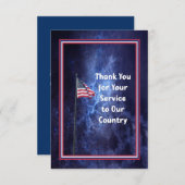 我が国に奉仕するサンキューカード サンキューカード (正面/裏面)