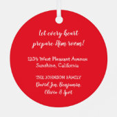 我が国の最初の家パーソナライズされた年 メタルオーナメント (裏面)