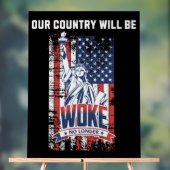 我が国はもはやプロのトランプ2025目覚める アクリルサイン (ニュートラル)