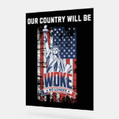 我が国はもはやプロのトランプ2025目覚める アクリルサイン (傾斜)