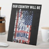 我が国はもはやプロのトランプ2025目覚める 台座サイン (インサイチュ)