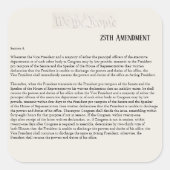 我が国は第25回憲法改正に抵抗する スクエアシール (正面)